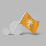 50x75 Raşel Sopalı Ak Parti Bayrağı