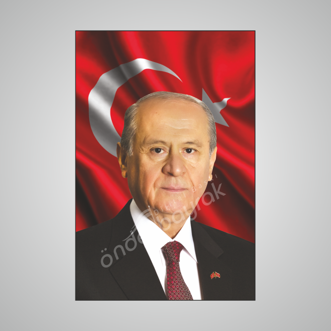 devlet-bahçeli-posteri Devlet Bahçeli Posteri 1 No (Raşel) 100×150 cm - Görsel 1